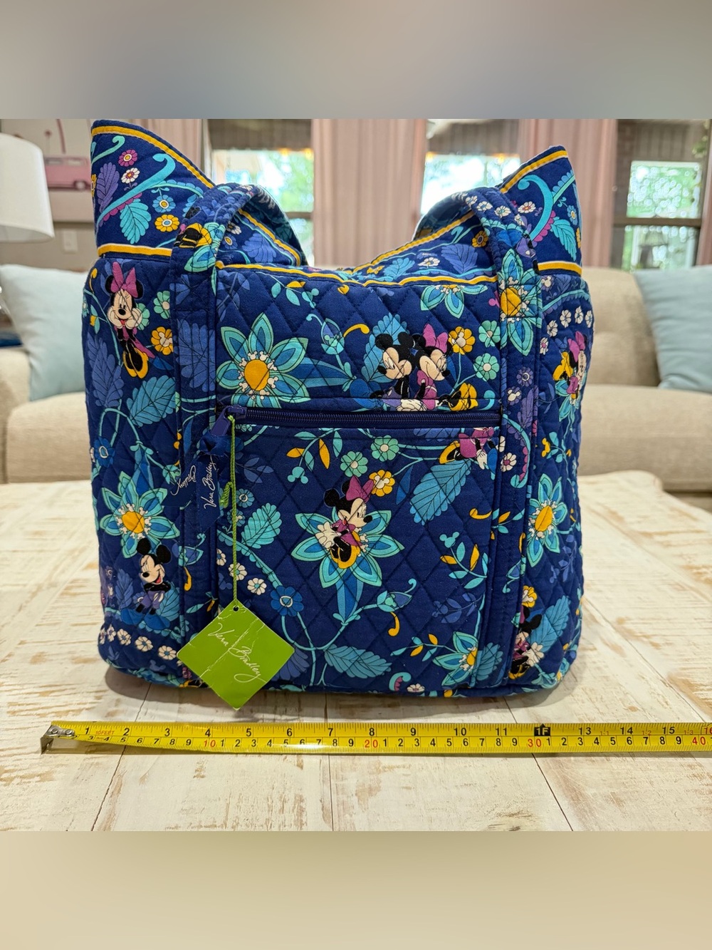 Vera Bradley Disney Mickey Minnie Mouse Quilted Tote Retired